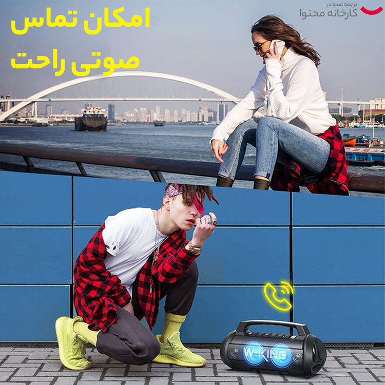 اسپیکر بلوتوثی قابل حمل دبلیو-کینگ مدل D10