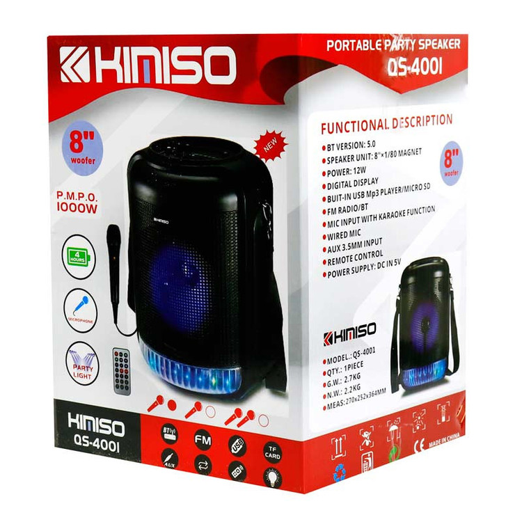 اسپیکر بلوتوثی قابل حمل کیمیسو مدل QS-4001