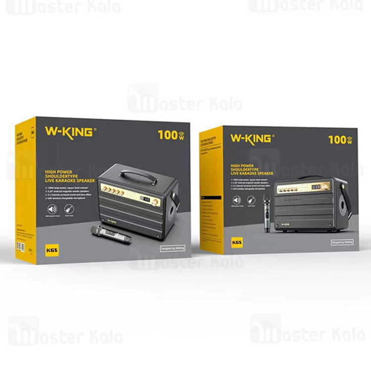 اسپیکر بلوتوثی دبلیو کینگ مدل K6S با میکروفون