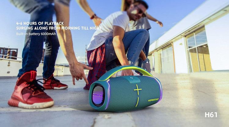اسپیکر بلوتوثی قابل حمل هوپ استار مدل HOPESTAR H61